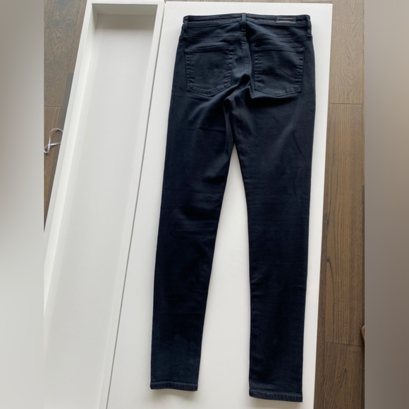AGOLDE Farrah High Rise Skinny Jean Black Size 27R - Picture 5 of 12